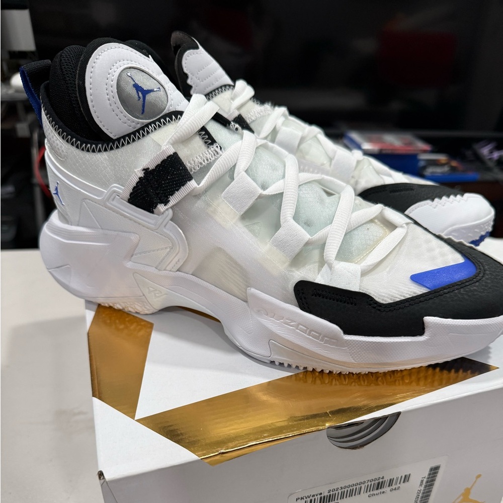 Jordan Why Not .5 White Racer Blue Very Rare Sneaker to Find New , Size 10 Men